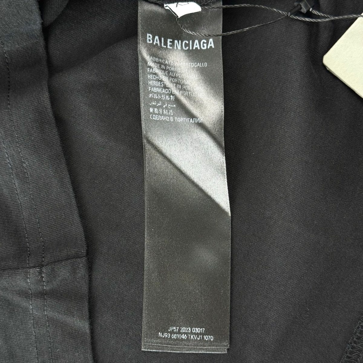 Balenciaga Black Graphic Print T-Shirt