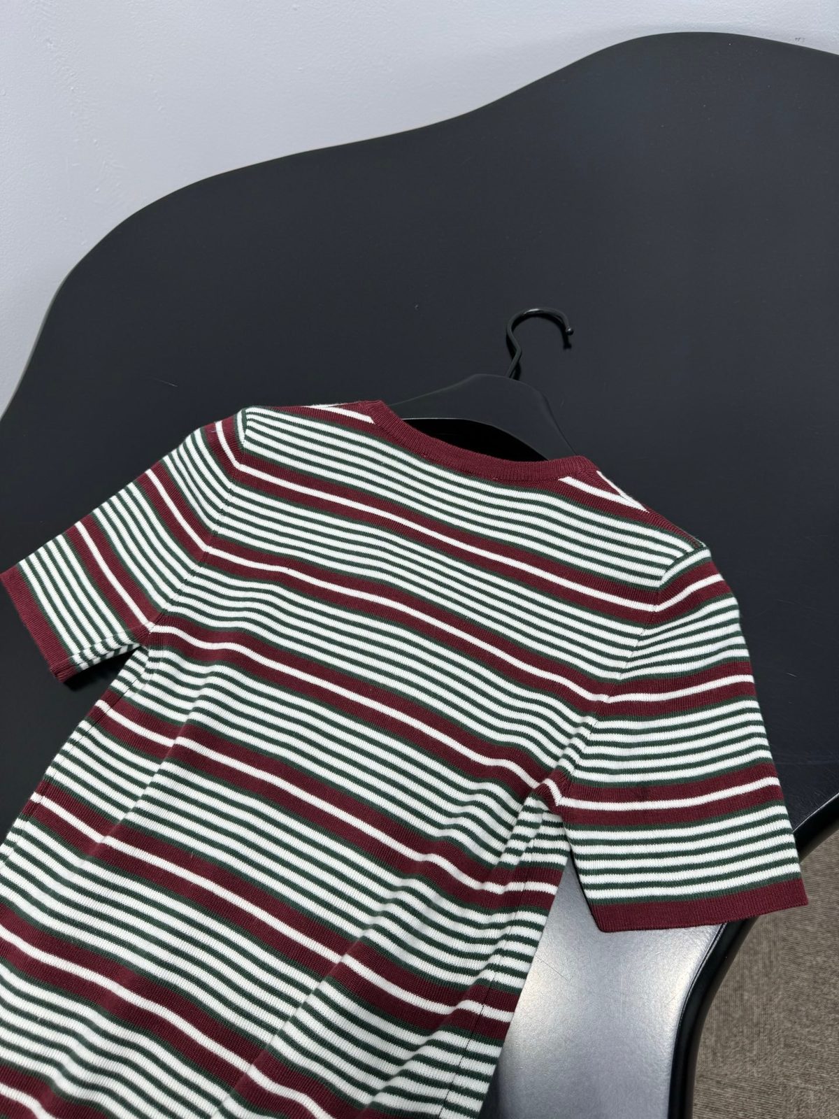 Prada Striped Crewneck T-Shirt