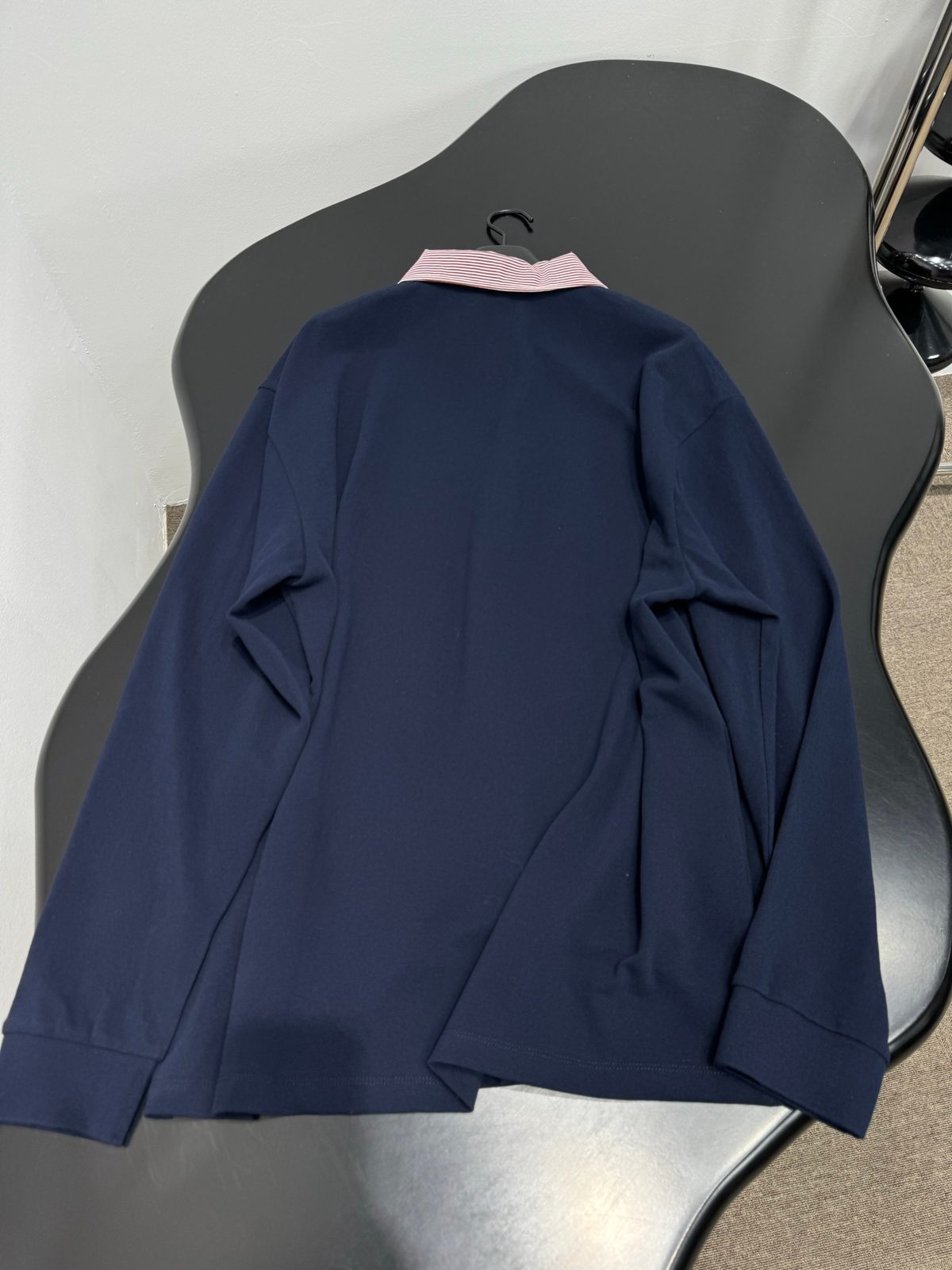 Miu Miu Navy Wool Polo Shirt