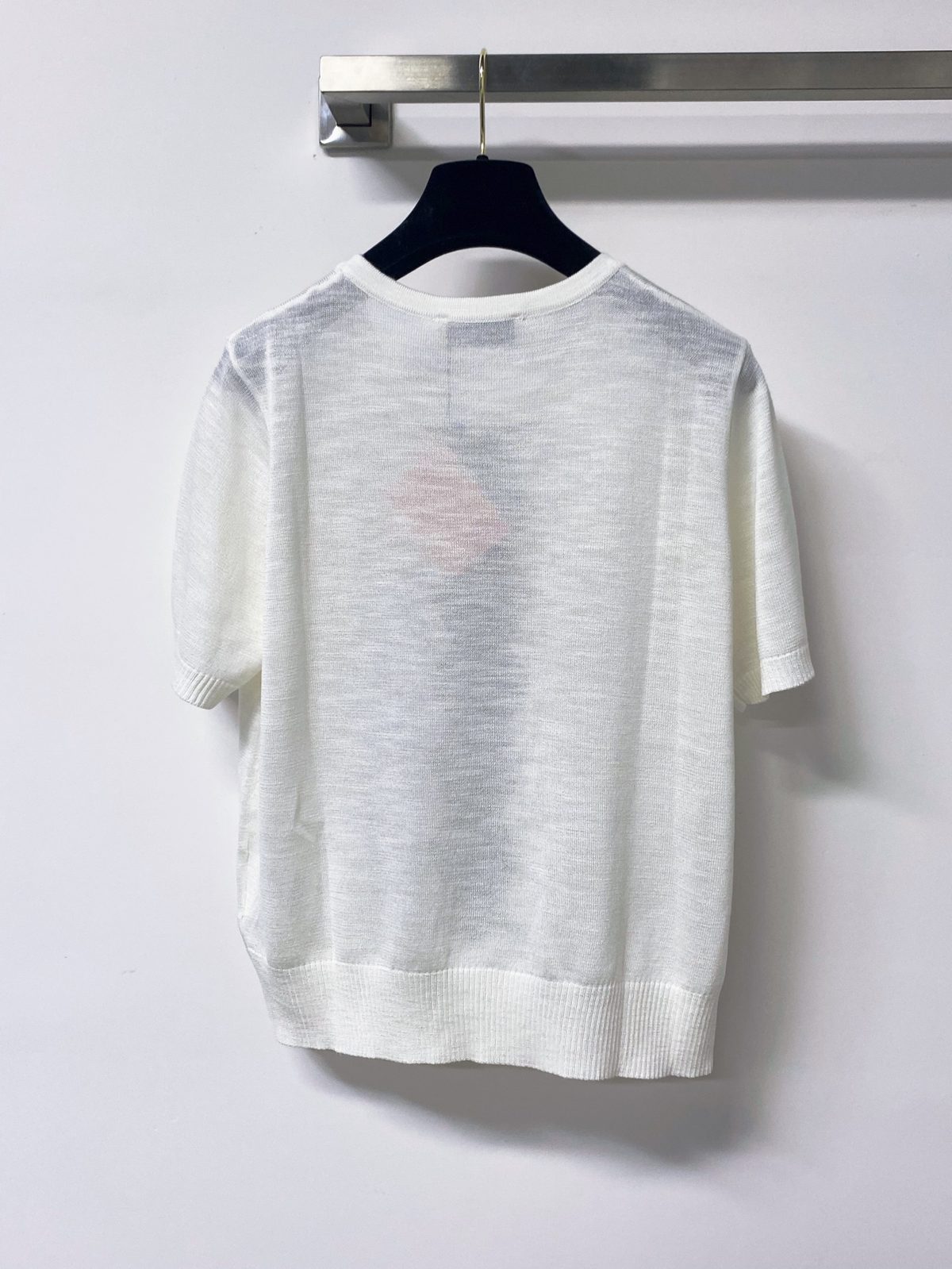 Crew Neck Short Sleeve Knit Sweater