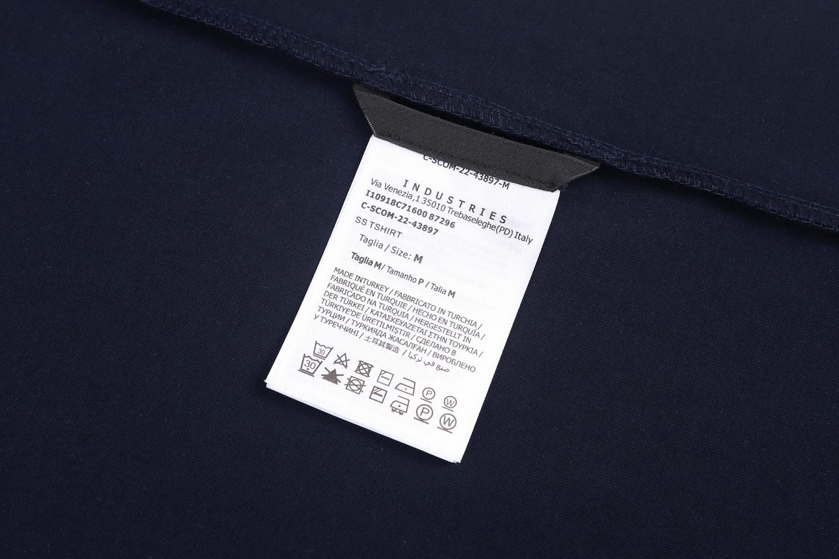 Moncler Tricolor Trim Cotton T-Shirt