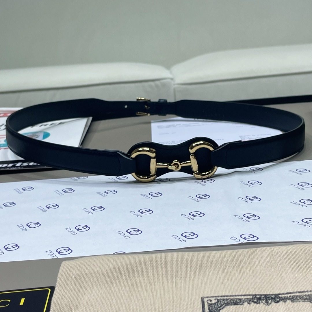 Gucci Horsebit Leather Belt Black