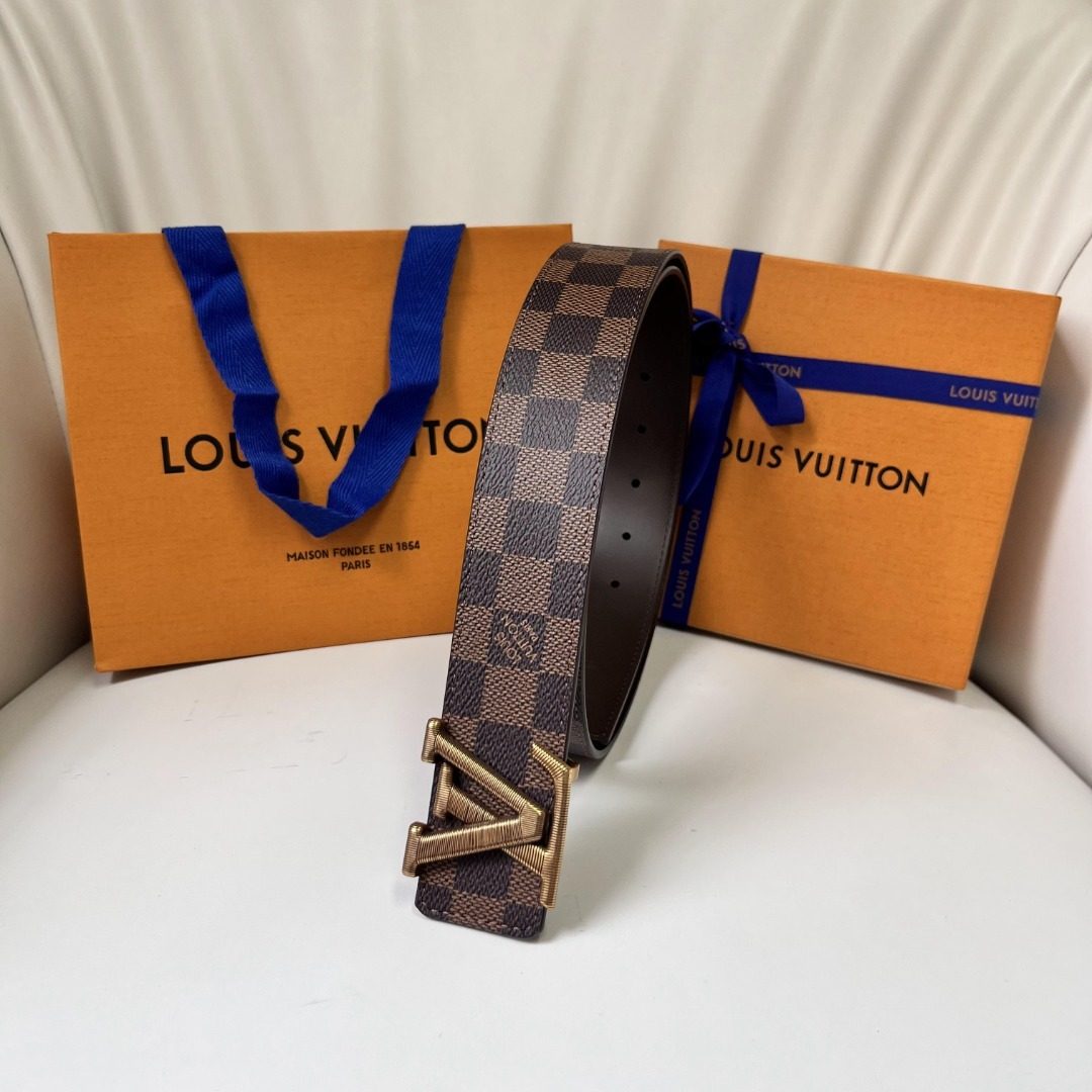 Louis Vuitton Damier Ebene Canvas Belt