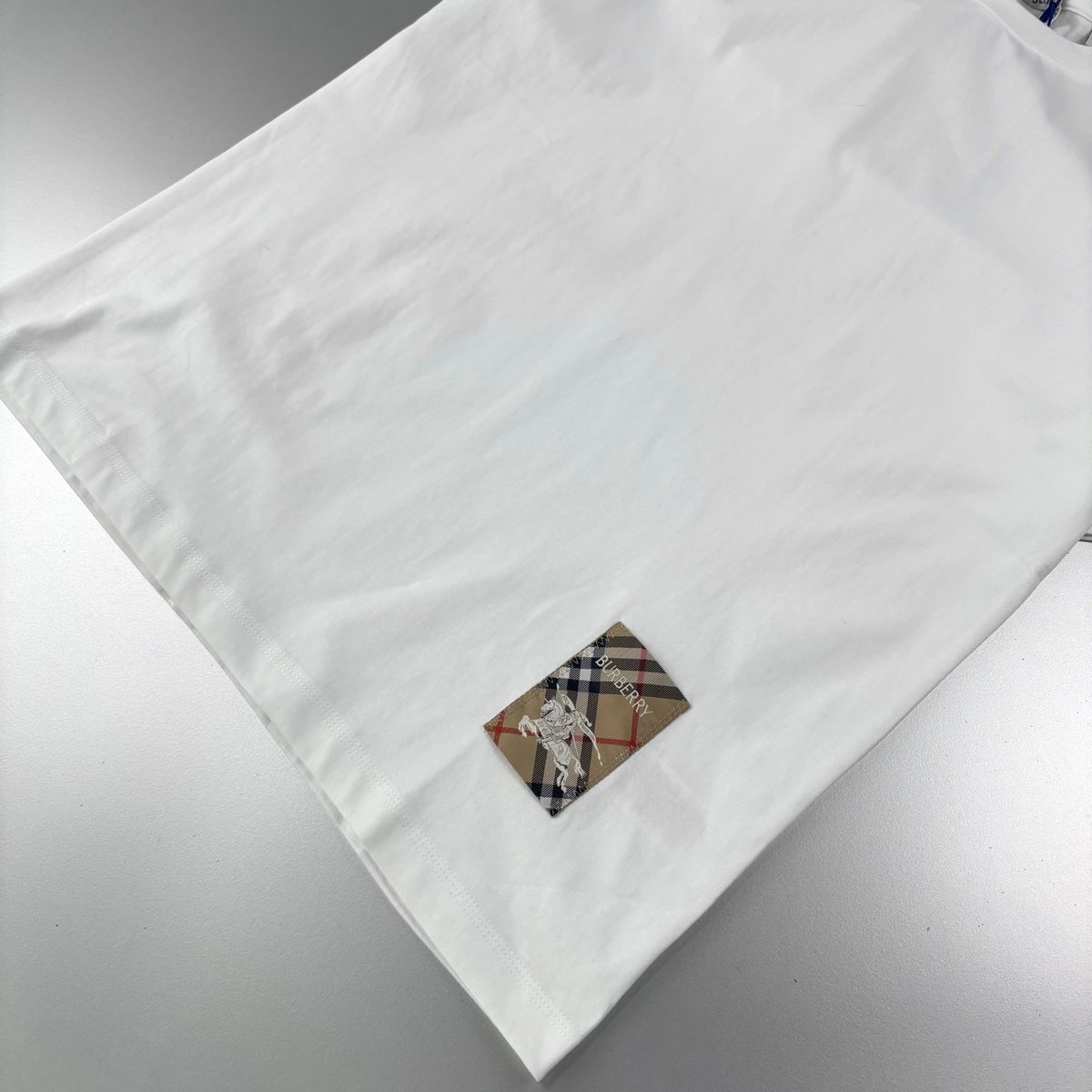 Burberry Check Cotton T-Shirt
