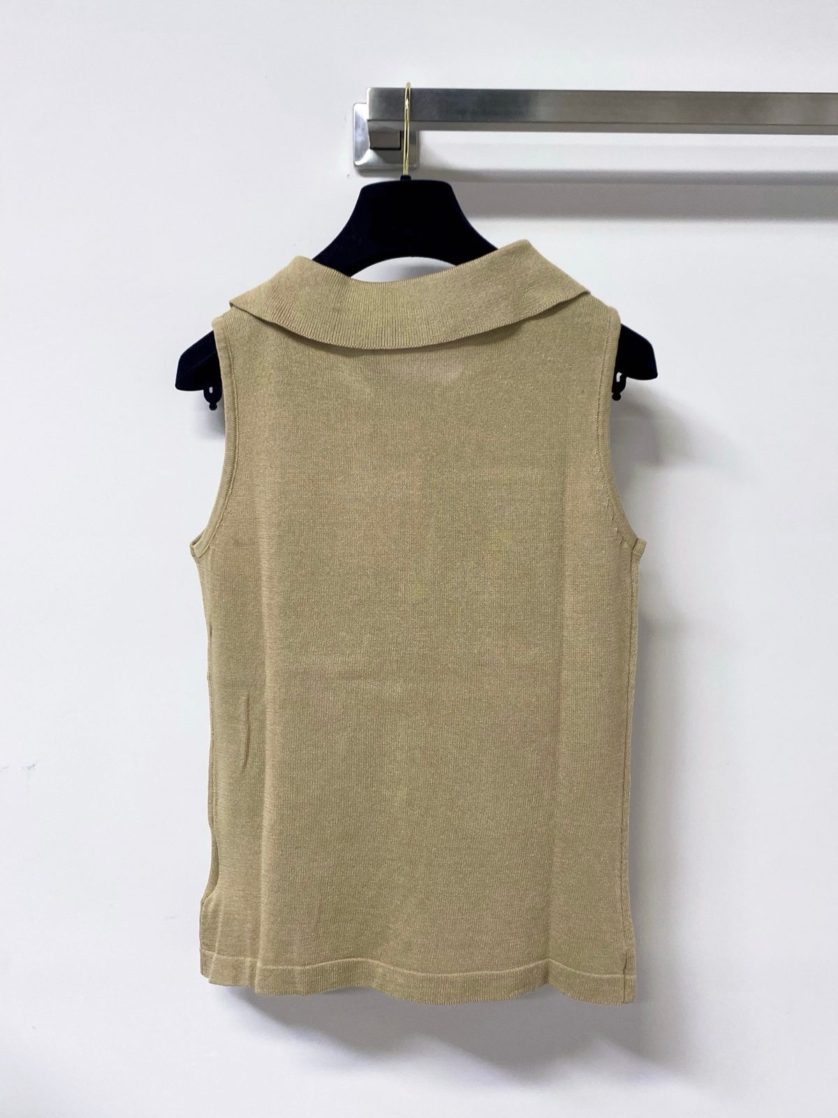 Miu Miu Wool Knit Collared Vest