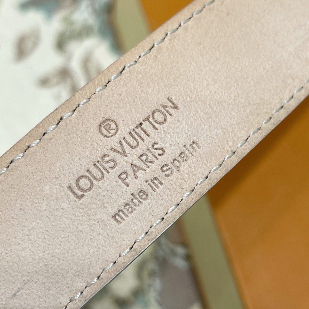 Louis Vuitton Damier Azur Canvas Belt