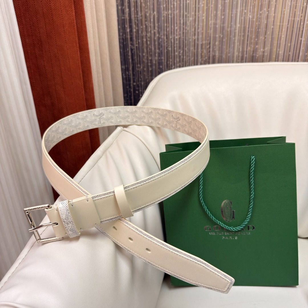 Goyard Monogram Canvas Leather Belt