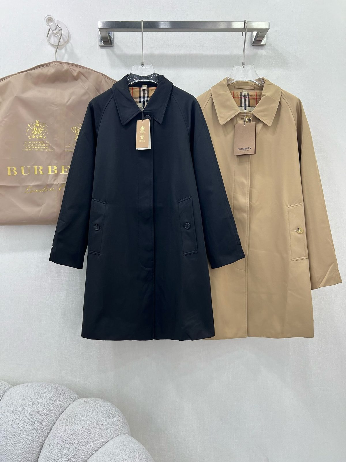 Burberry Men's Cotton Trench Coat