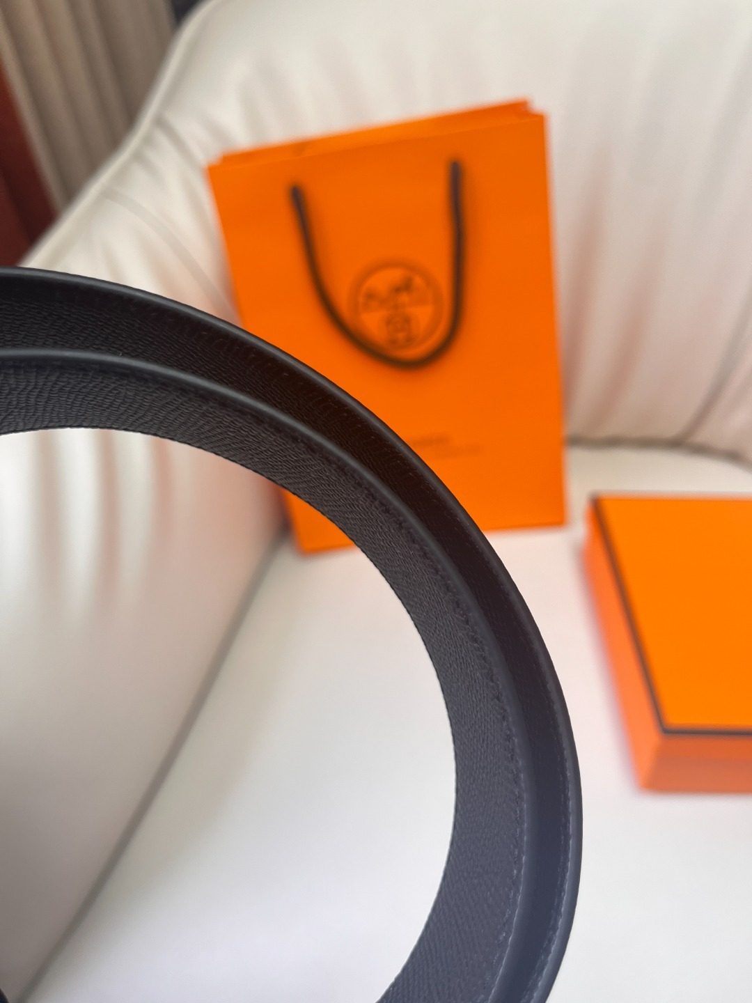 Hermès Epsom Leather Reversible Belt