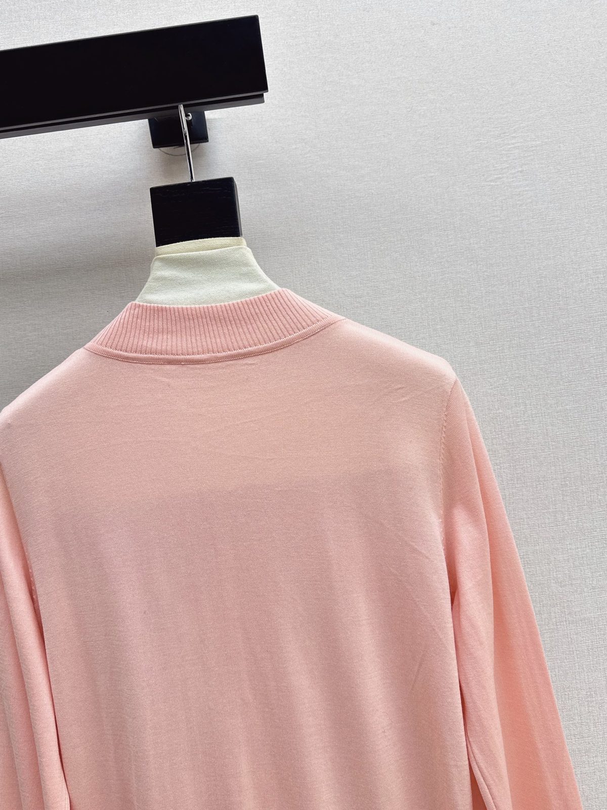 Luxury Chain Print Zip-Up Cardigan Sweater
