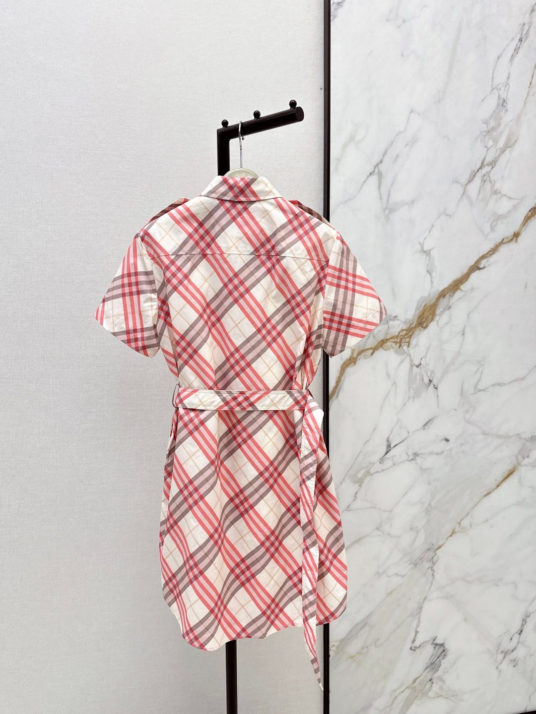 Burberry Check Short-Sleeve Shirt Dress