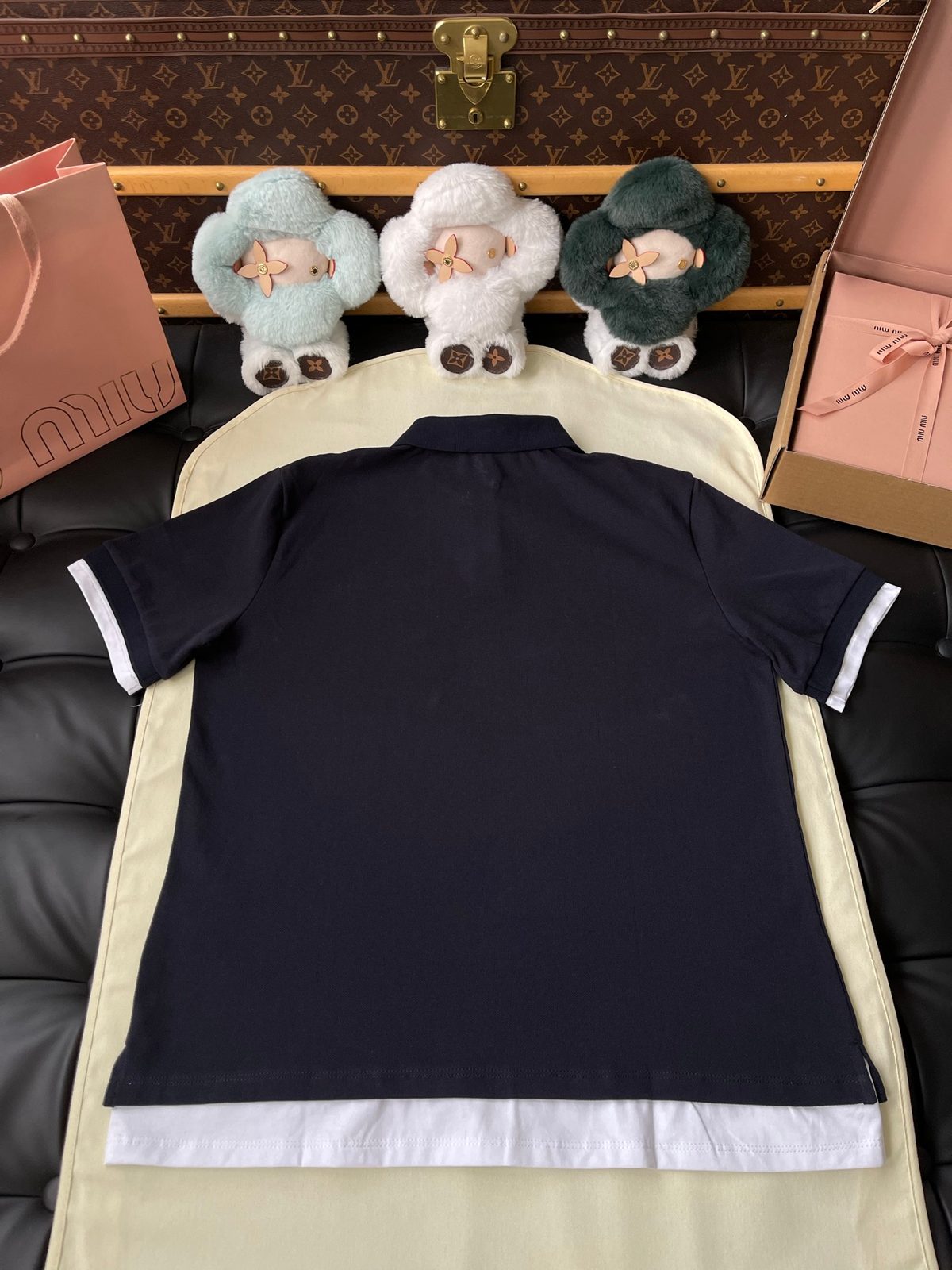 Miu Miu Navy Crewneck Sweater