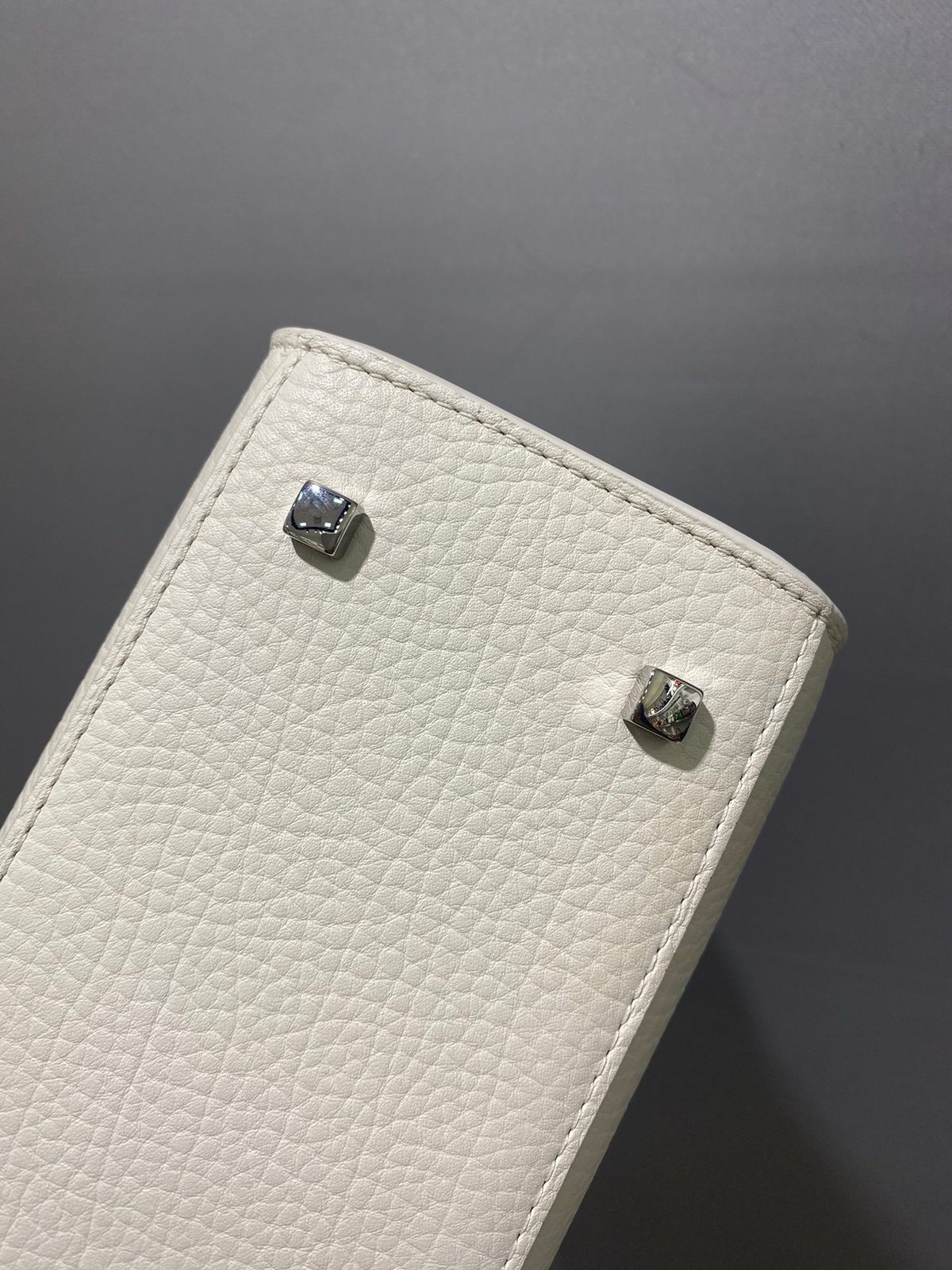Delvaux Leather Shoulder Bag Cream