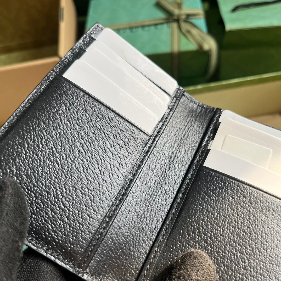 Gucci GG Canvas Leather Bifold Wallet