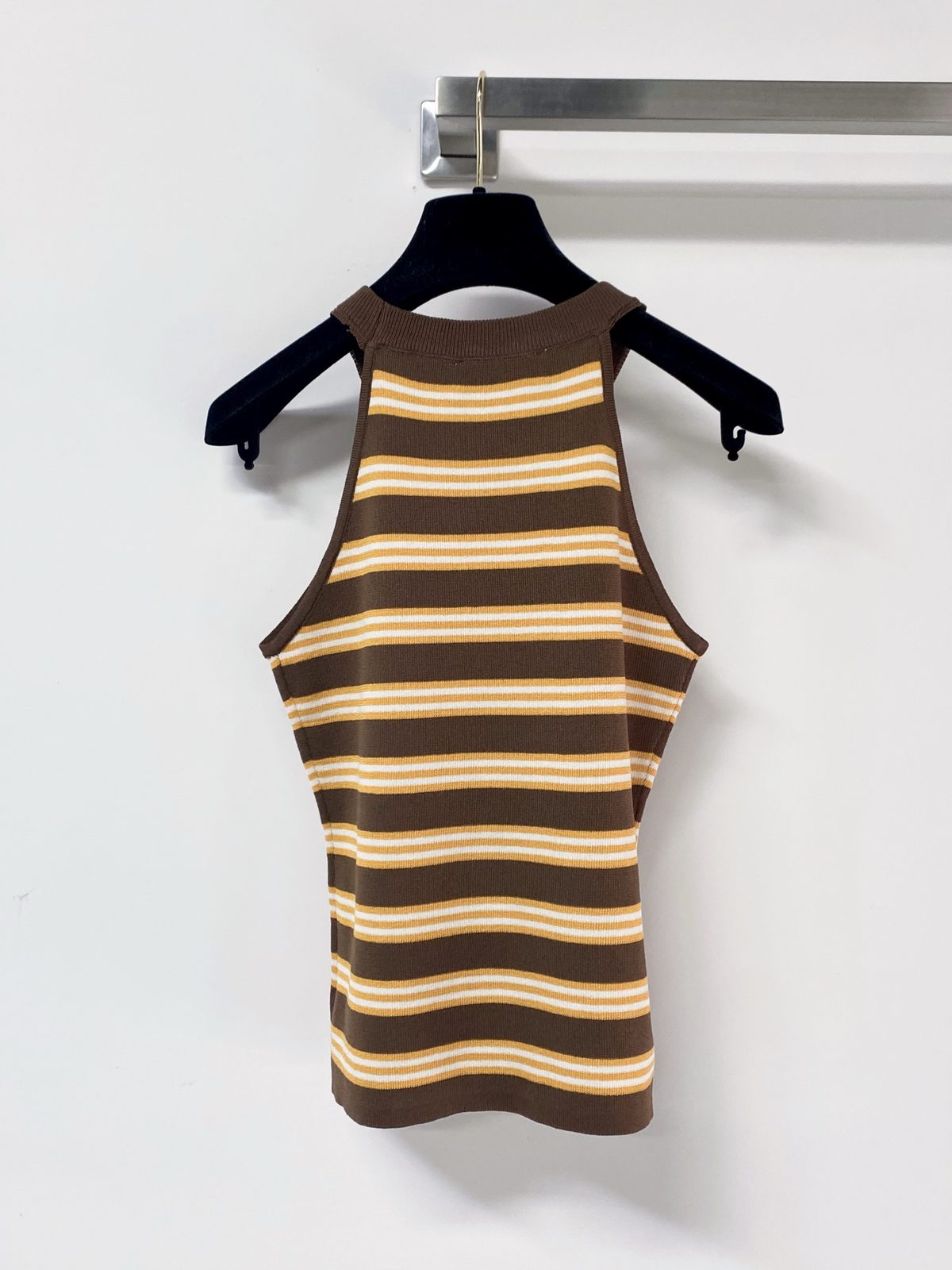 Miu Miu Striped Knit Tank Top