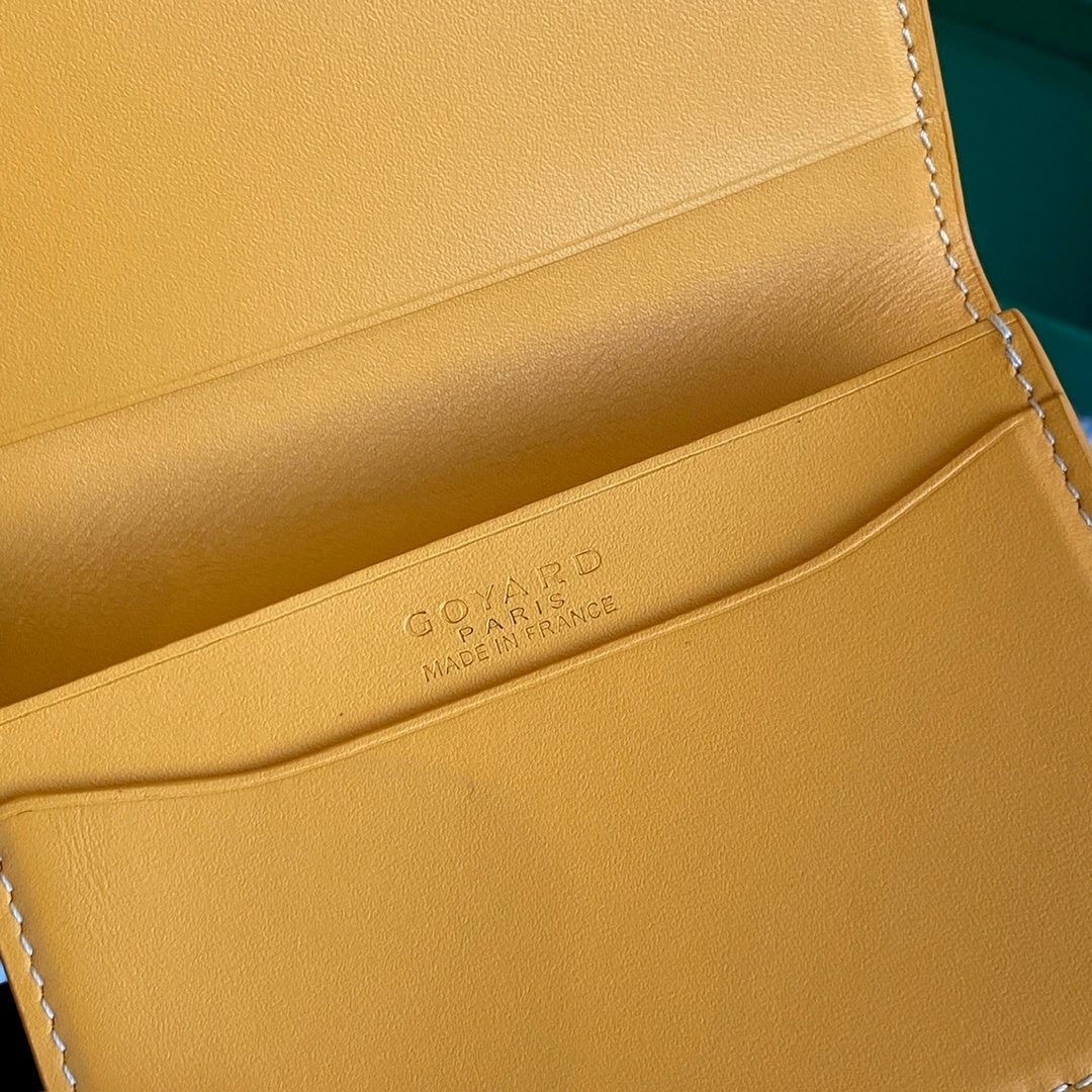 Goyard Paris Leather Wallet Yellow