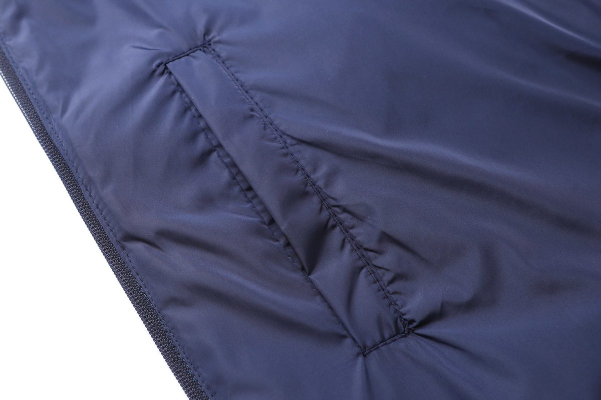 Navy Fleece Quarter-Zip Pullover Jacket