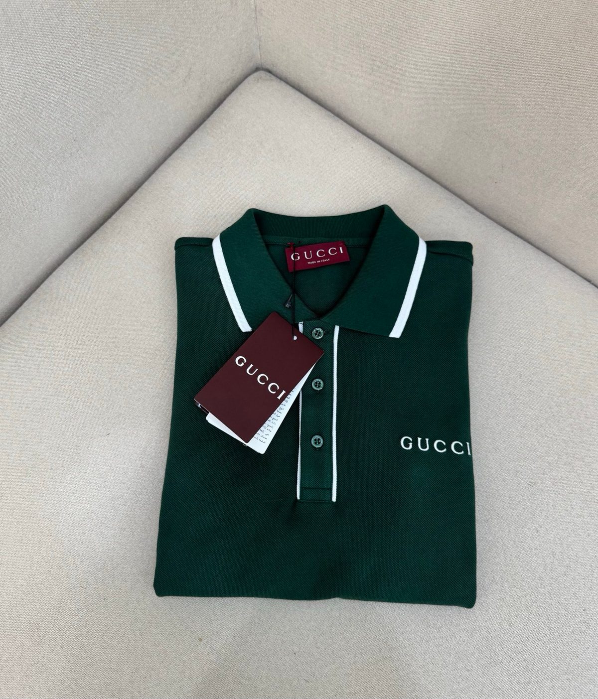 Gucci Logo Polo Shirt Green