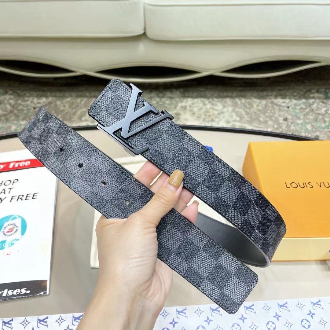 Louis Vuitton Damier Graphite Canvas Belt