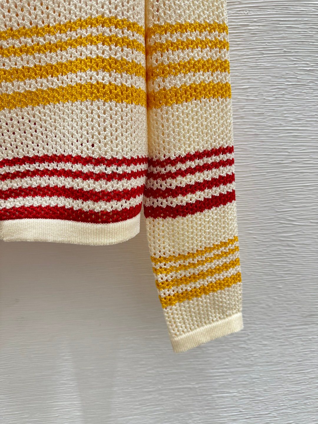 Miu Miu Striped Knit Cardigan