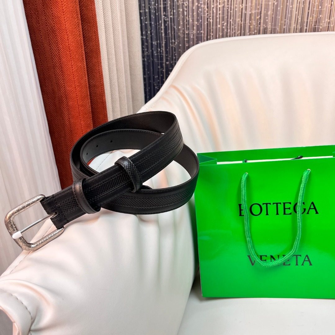 Bottega Veneta Intrecciato Leather Belt