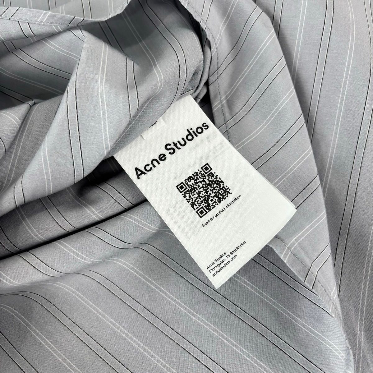 Acne Studios Striped Cotton Dress Shirt