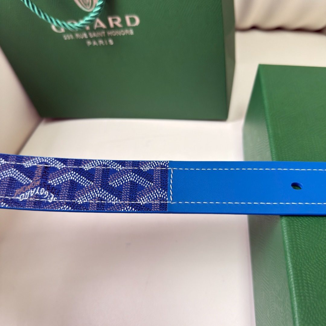 Givenchy GG Monogram Canvas Blue Belt