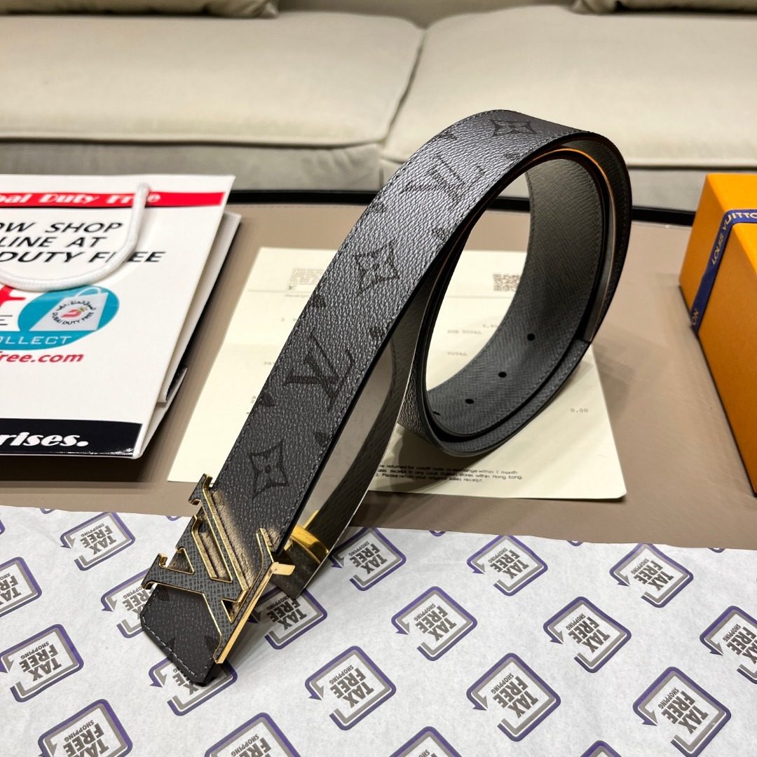 Louis Vuitton Damier Graphite Canvas Belt