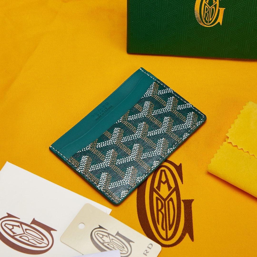 Burberry Monogram Leather Card Wallet Teal