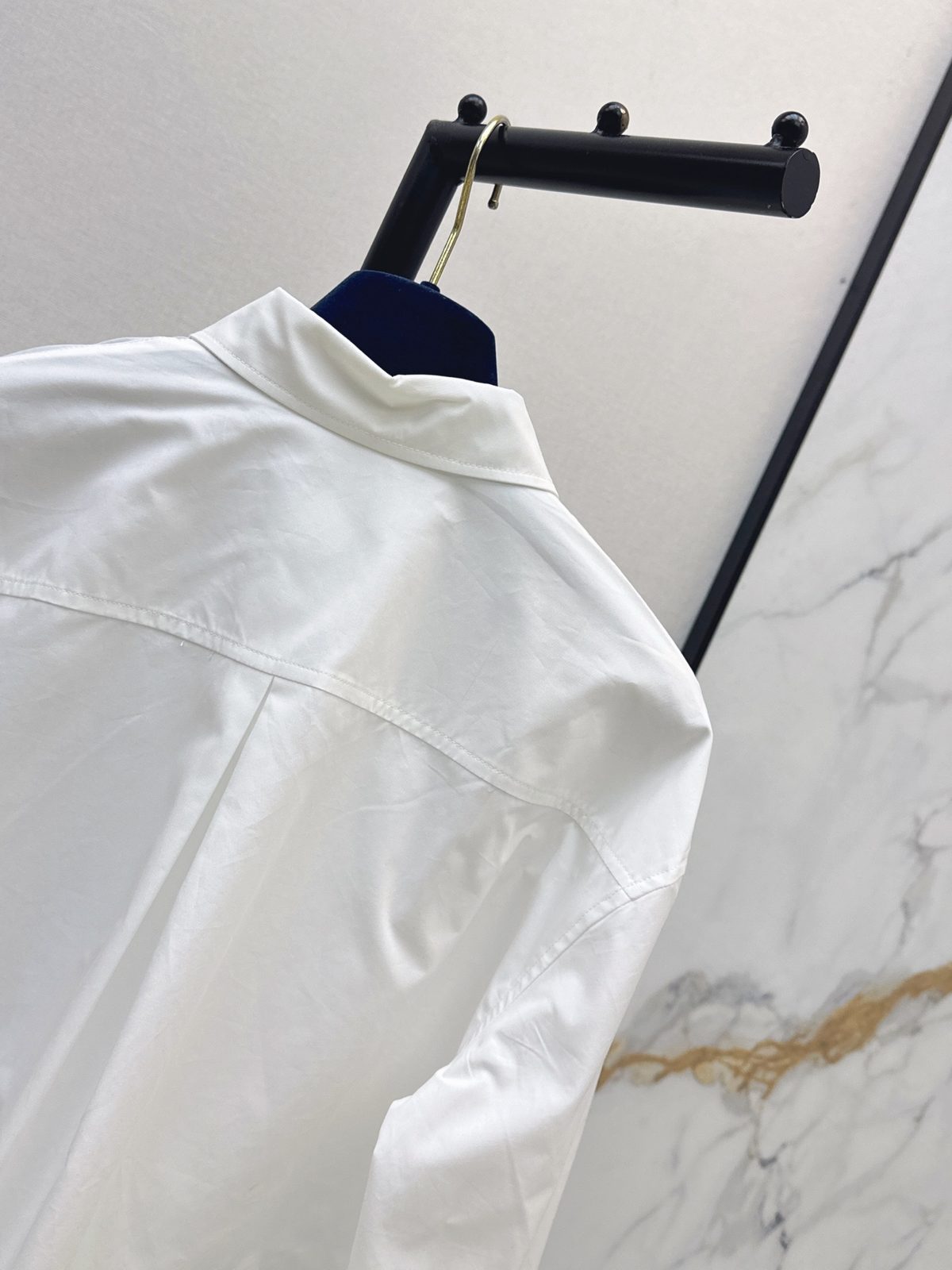 Louis Vuitton White Cropped Lace Shirt