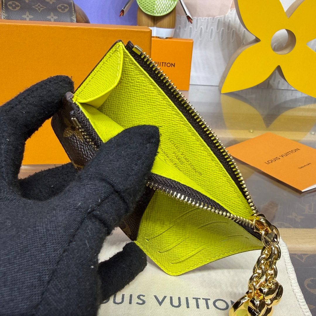 Louis Vuitton Monogram Canvas Zippy Wallet Neon Yellow