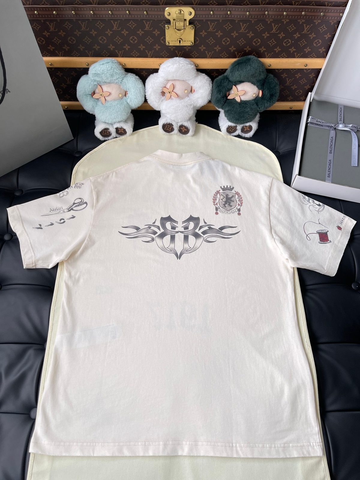 Balenciaga Tribal Symbol Graphic T-Shirt