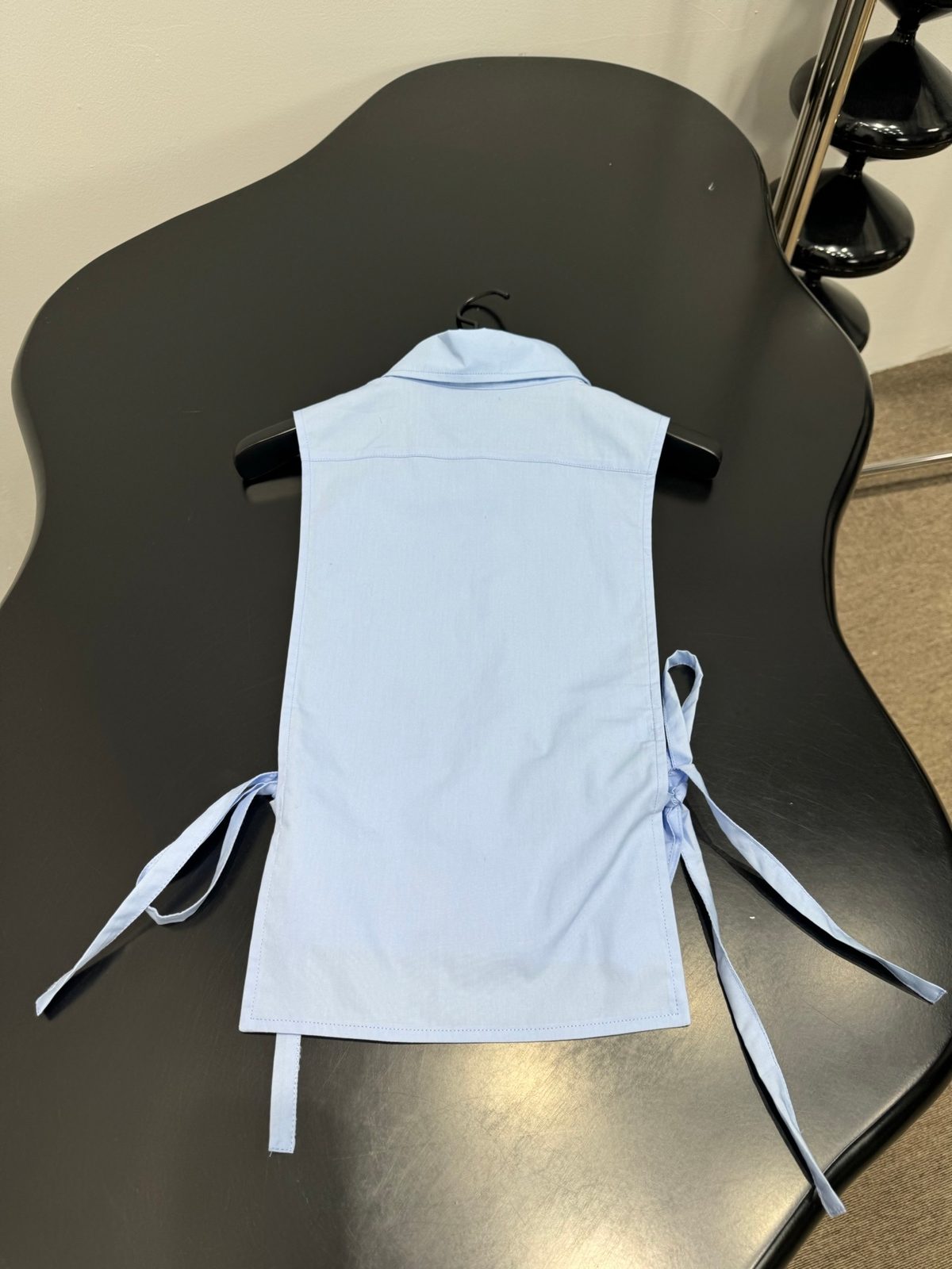 Miu Miu Light Blue Button-Down Vest