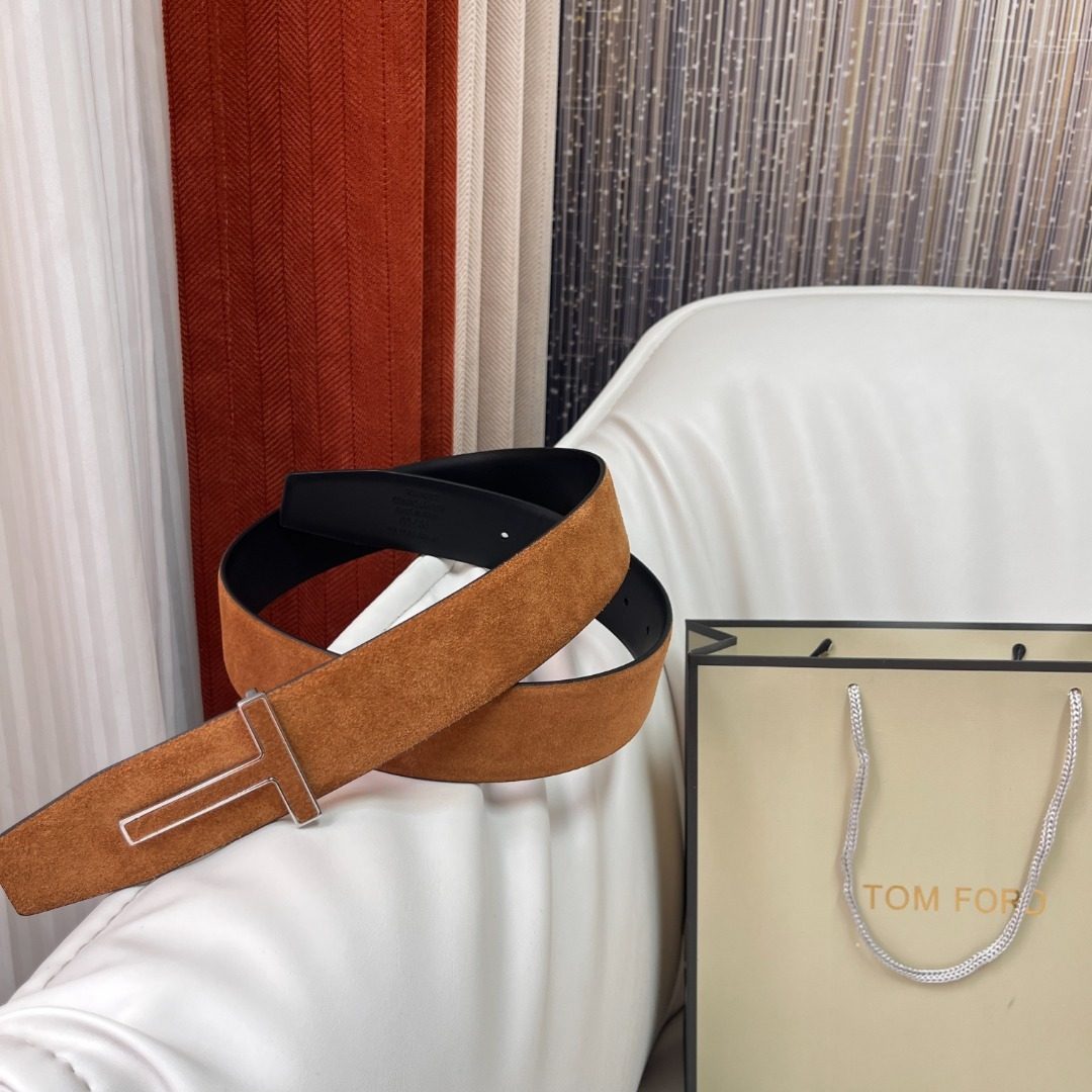 Tom Ford Reversible Suede Leather Belt