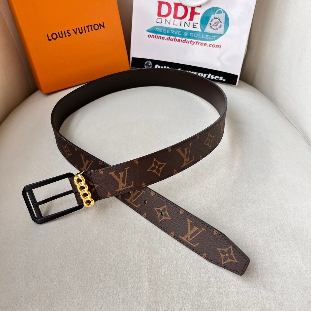 Louis Vuitton Monogram Canvas Leather Belt