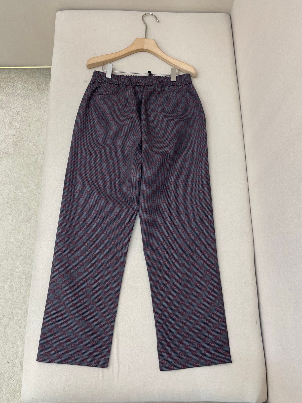 Gucci GG Monogram Men's Wool Trousers