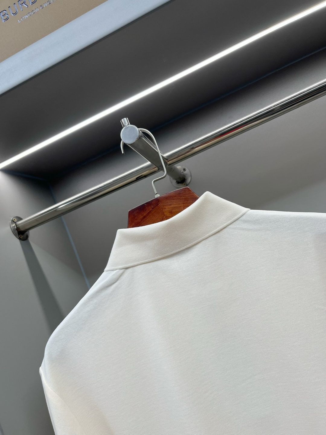 Burberry White Cotton Polo Shirt