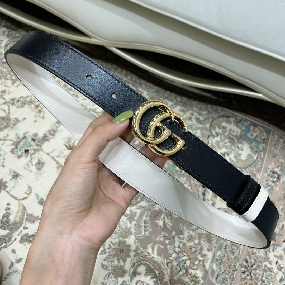 Gucci GG Marmont Leather Belt