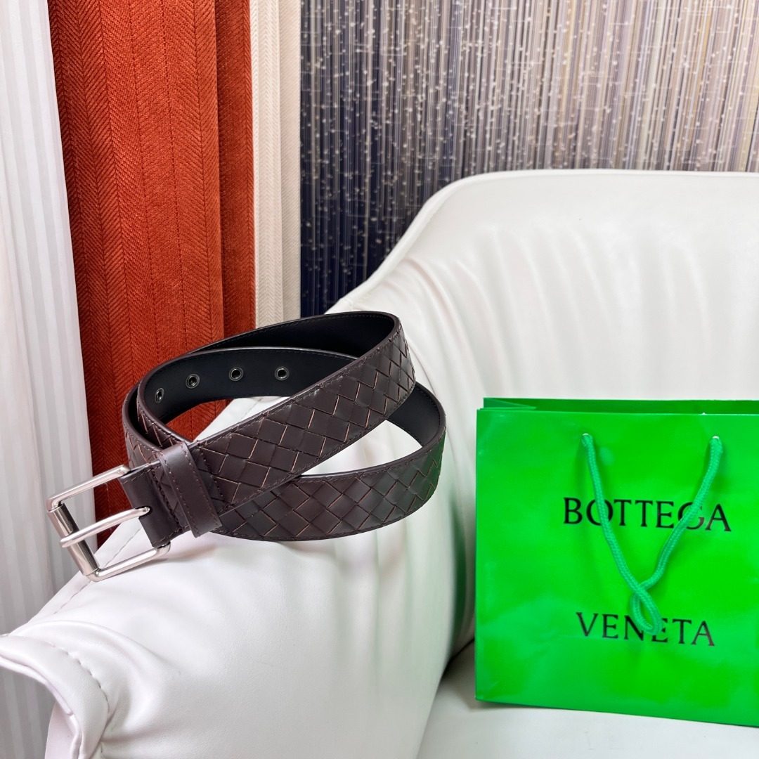 Bottega Veneta Intrecciato Leather Belt