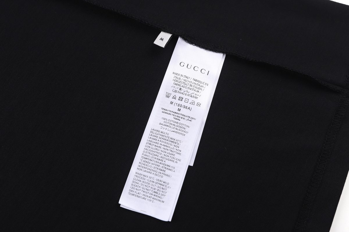 Gucci Plain Knit Cotton Crewneck T-Shirt