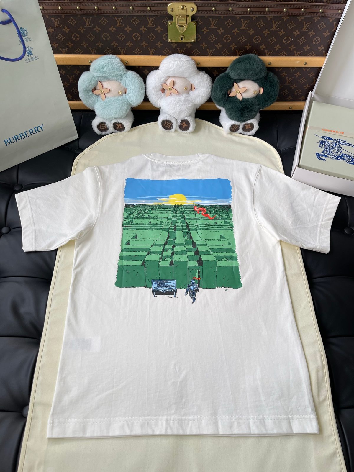 Burberry Landscape Print Oversized T-Shirt