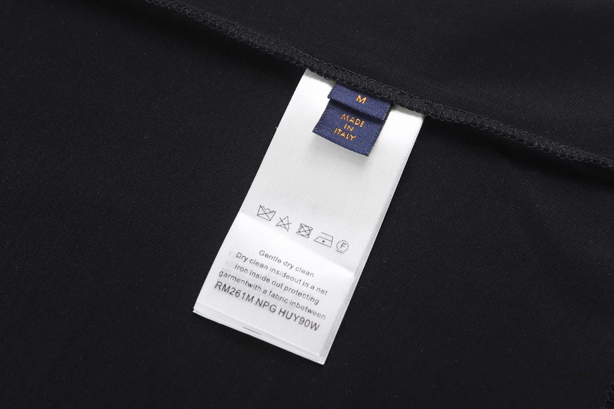 Italian-Made Black Crewneck T-Shirt