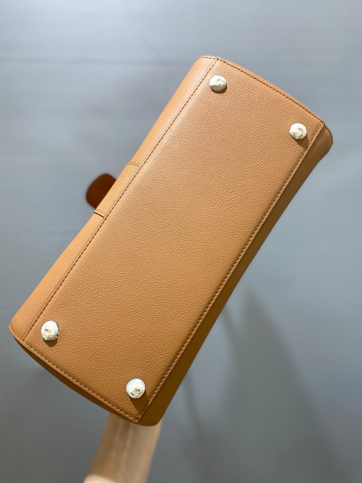 Hermès Clemence Leather Top Handle Bag