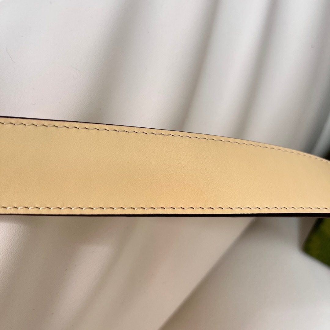 Leather Belt with Black Trim