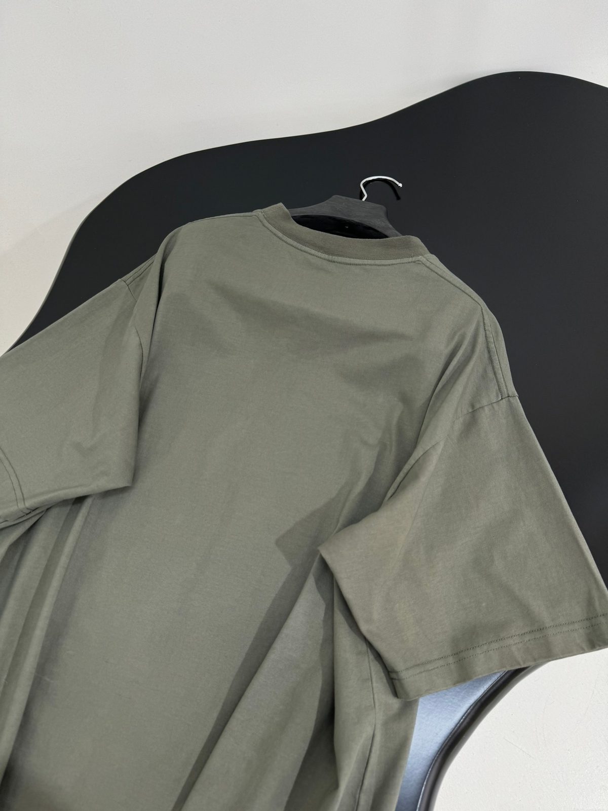 Balenciaga Men's Oversized Gray T-Shirt