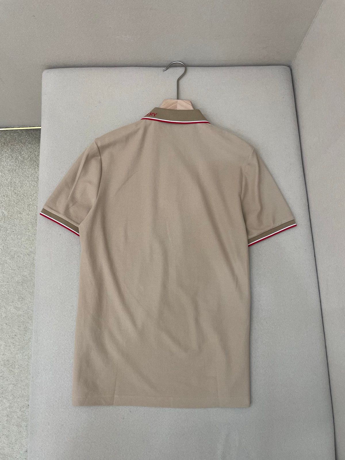 Burberry Striped Collar Polo Shirt