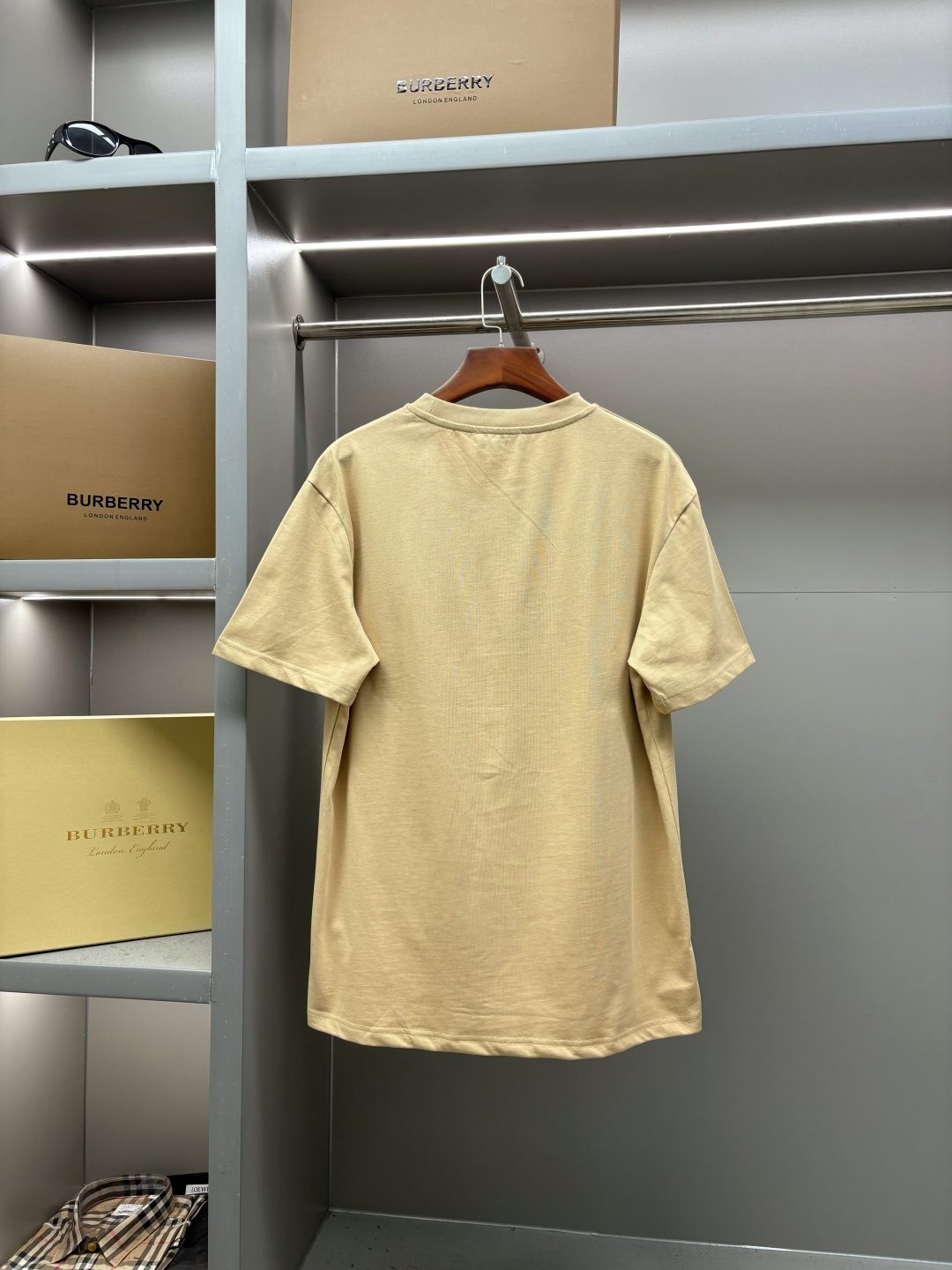 Burberry Logo Crewneck T-Shirt Beige