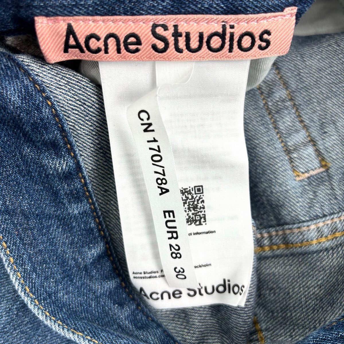 Acne Studios Deep Blue Denim Jeans