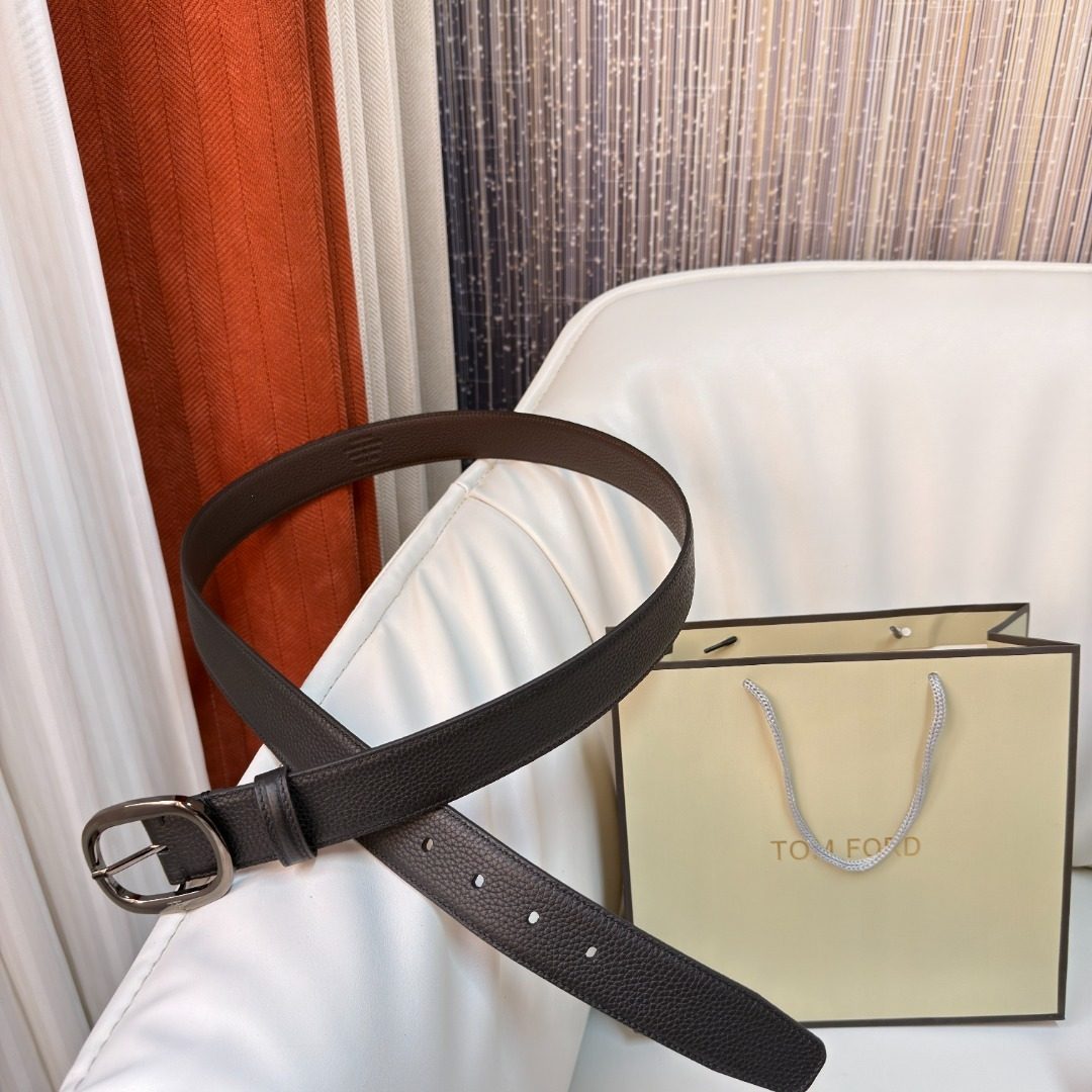 Tom Ford Black Leather Belt
