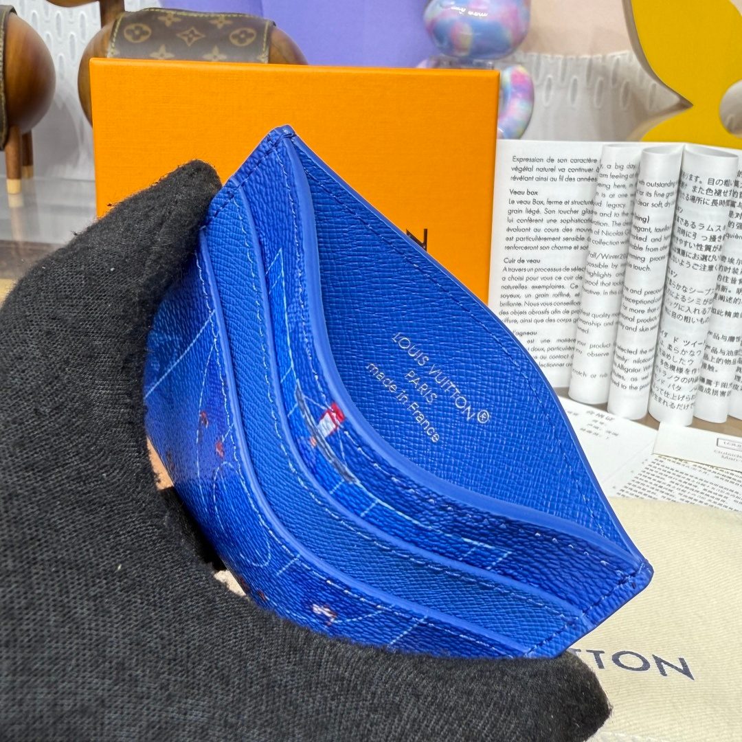 Louis Vuitton Monogram Blue Epi Leather Wallet